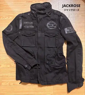 JACKROSE 잭 로즈 블랙 밀리터리 자켓