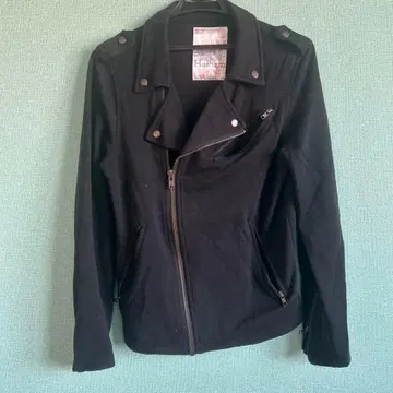 Harham 블랙 더블 라이더 자켓 M 사이즈