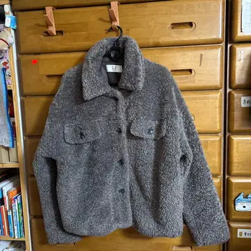 ALAND 푸들 보아 자켓 그레이