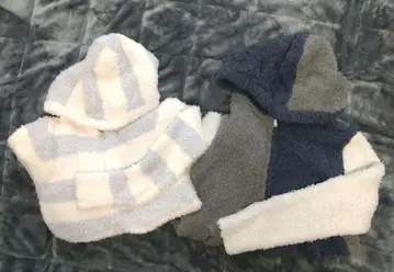 플리스 후드 부착 룸웨어 2세트