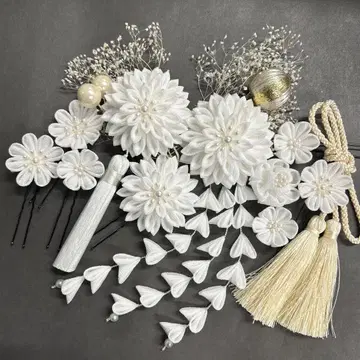 츠마미자이쿠 머리 장식 성인식 결혼식 후리소데 시치고산 W-1