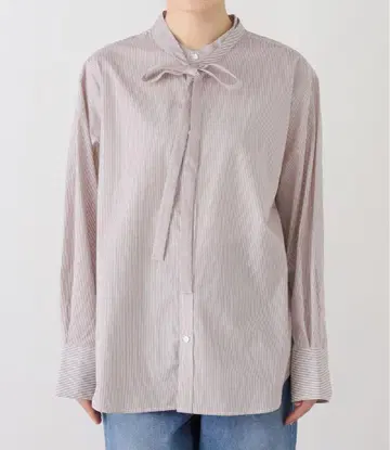 SLOBE IENA 코튼 브로드 2WAY 보타이 블라우스 코튼 면