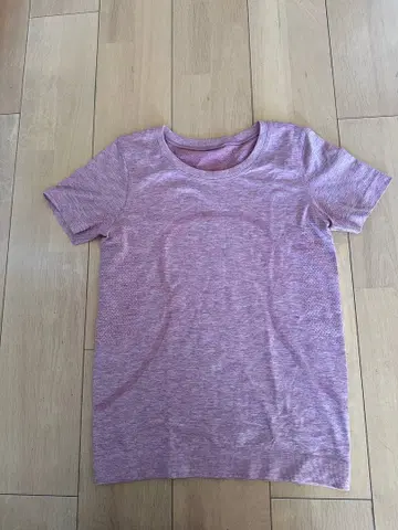 룰루레몬 핑크 T셔츠