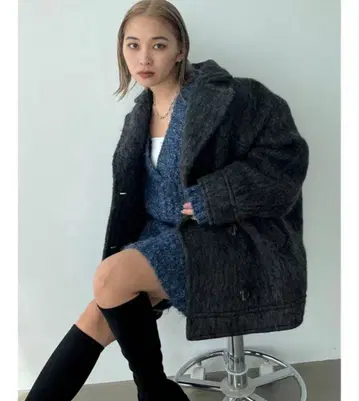 EMODA 미디 더블 코트