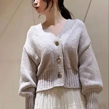 Sustainable 로우게이지 가디건 snidel