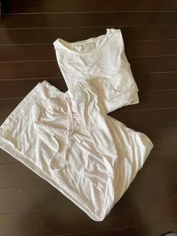 젤라또피케 토끼 프린트 룸웨어 세트 핑크