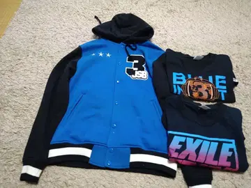 3대째 JSB 블루 임팩트 후드티 M & 티셔츠 2장 세트