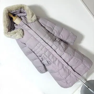 [택 포함 새상품] axes femme 엑시즈팜 리본 포켓 다운 코트