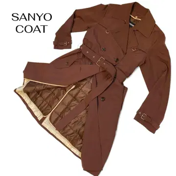 고어텍스 SANYO COAT 다운 라이너 포함 트렌치코트 브라운