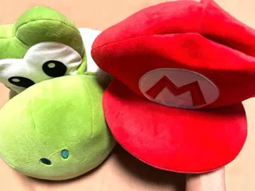 USJ 유니버셜 봉제 인형 햇 마리오 요시 캡