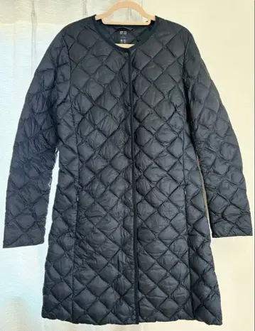 UNIQLO 네이비 다운 자켓 롱 S