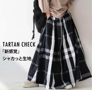 택 포함 새상품 안티카 antiqua 타탄 체크 스커트