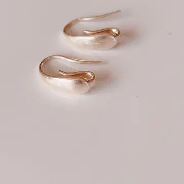 agete 아가트 실버 후프 귀걸이