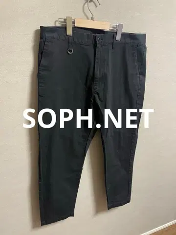 SOPH NET. 와이드 워크 팬츠 블랙 L