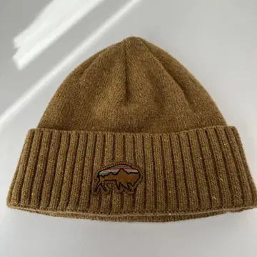 patagonia 브라운 니트 모자