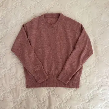 무인양품 워셔블 울 미들 게이지 크루넥 스웨터