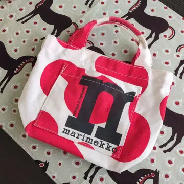 마리메꼬 도트 무늬 토트백