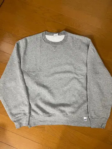 90s 전면 V넥 무지 러셀 맨투맨 트레이닝복 M 그레이