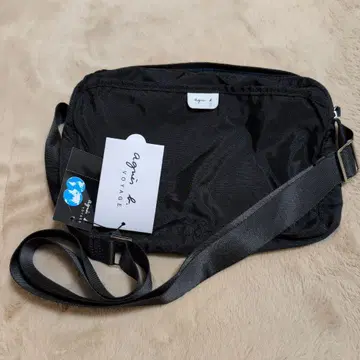 agnis b. 숄더백 사코슈 블랙 [ 미사용 새상품 택 포함 ]