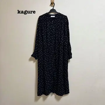 kagure 카구레 도트 원피스 2way 블랙 겉옷