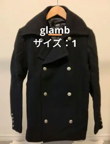 glamb 다크 그레이 울 더블 브레스트 피 코트 사이즈 1