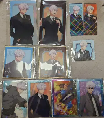 주술회전 팬텀 퍼레이드 고죠 사토루 클리어 카드 특전 환영야행본점 색지