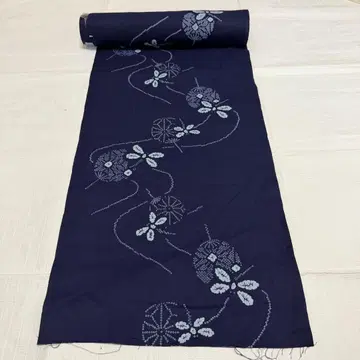 목화 옷감 유카타 부채에 잠자리 패턴