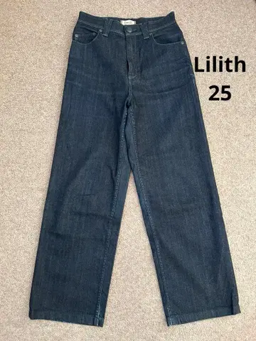 야누크 YANUK 릴리스 LILITH 와이드 스트레이트 데님 팬츠 25