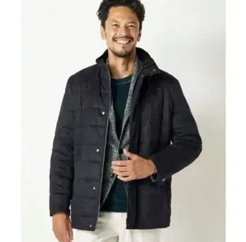 MEN'S BIGI KOMA 스웨이드 스트레치 블루종 다운 자켓