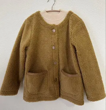 새상품 CADBURY 푸들 보아 자켓 라이트 브라운