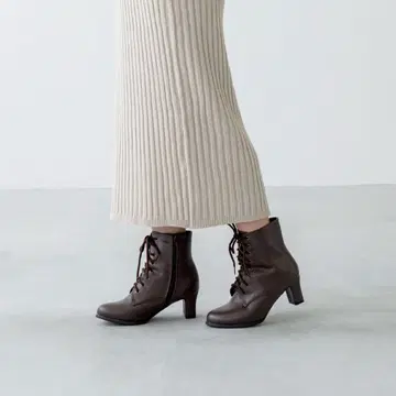 welleg 다크 브라운 레이스업 부츠