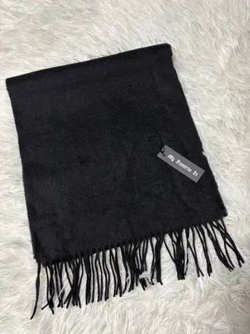 [ 미사용 새상품 ] 캐시미어 100% 머플러 블랙