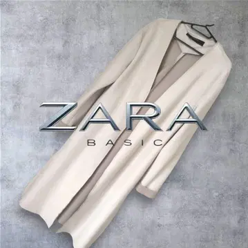 ZARA BASIC 베이지 롱 코트 스웨이드