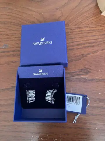 Swarovski 후프 귀걸이 미사용 새상품