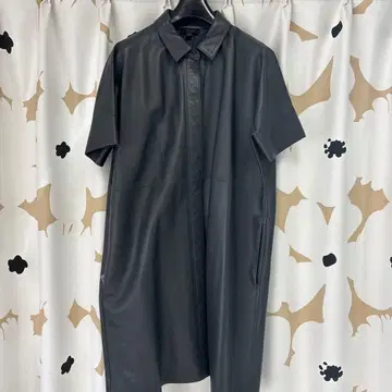 COS 블랙 가죽 원피스 EUR S