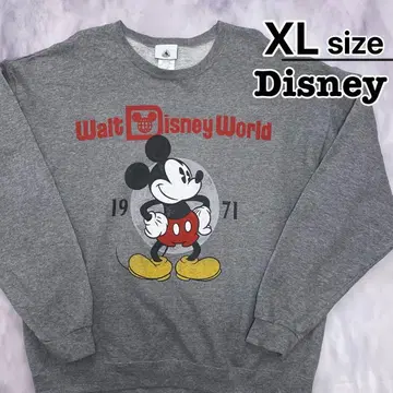 월트디즈니 월드 미키마우스 맨투맨 XL 그레이 USA 구제 의류