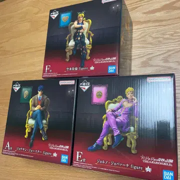 [ 3종 세트 ] 제일복권 죠죠 월드 A상 E상 F상 피규어