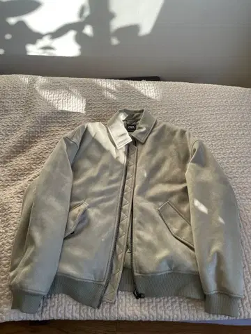 ZARA 라이트 그레이 점퍼 M 사이즈