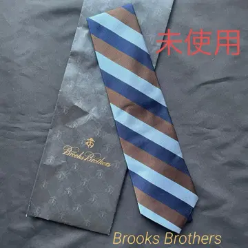 미사용 브룩스브라더스 스트라이프 넥타이 실크 100% 실크