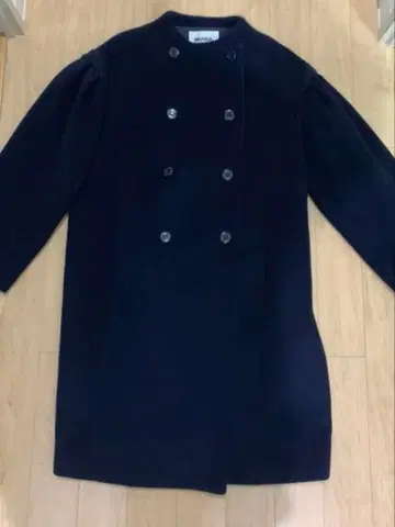 MUVEIL WORK 멜톤 노카라 코트