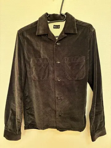 R.J.B 블랙 코듀로이 셔츠