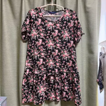 PINK HOUSE 플라워 프린트 반팔 튜닉