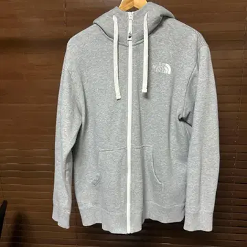 THE NORTH FACE 남성용 그레이 풀 집업 후드티