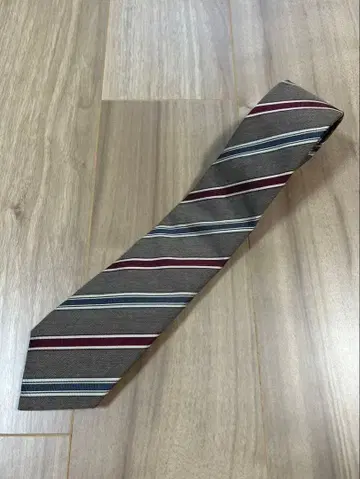 FRANCO BASSI 프랑코 바시 넥타이 브라운 스트라이프