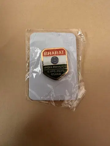 오사카 간사이 만박 인도(바라트)관 핀 배지