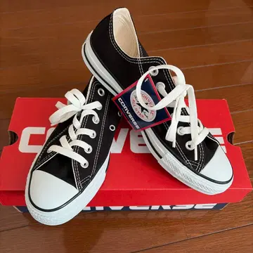 CONVERSE 블랙 로우컷 스니커즈 25cm