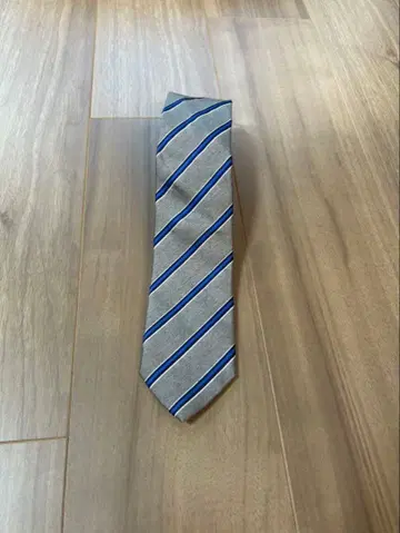 FRANCO BASSI 프랑코 바시 넥타이 그레이 스트라이프