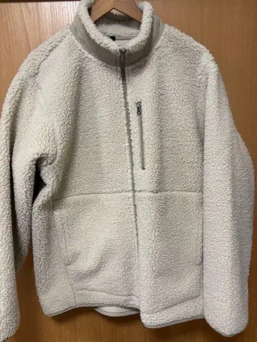 아이보리 보아 플리스 자켓 풀 집업