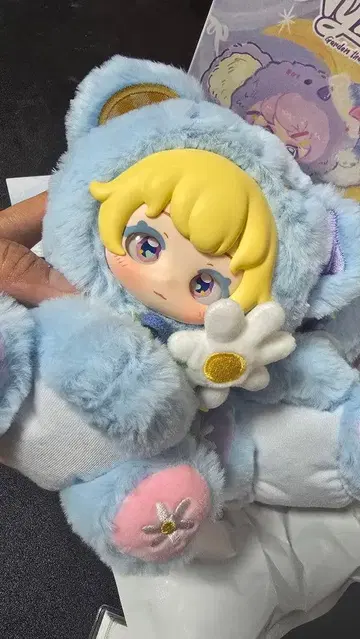 Nyzaii 스카이블루 곰 인형 열쇠고리