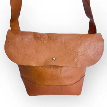 TIDEWAY 타이드웨이 숄더백 가죽 오렌지 심플